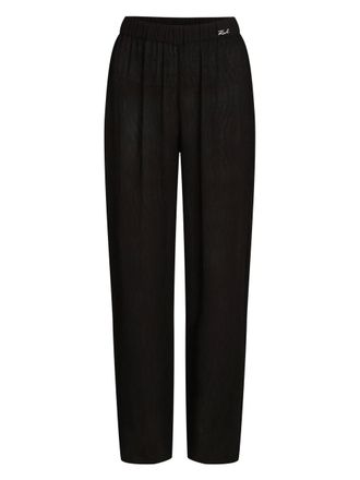 Karl Lagerfeld plissé beach trousers - Black