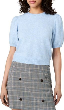 French Connection Yulia Puff Sleeve Sweater in Glacial Blue at Nordstrom, Size X-Large