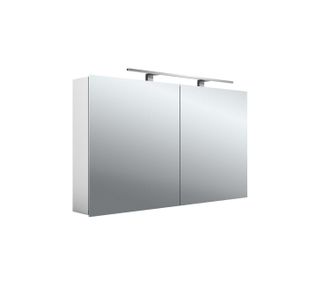 Emco Emco - Mee Armario Con Espejo Iluminado Led, Aluminio, 2 Puertas