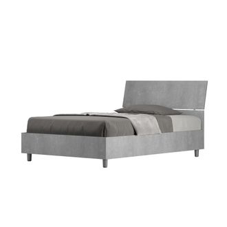 Les Tendances Les Tendances - Letto Una Piazza E Mezza - Demas - Tipologia Letto: Con Rete - Tipologia Testata: Testata Inclinata - Colore: Grigio - Dimensione Rete