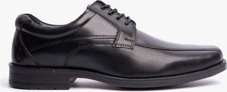 Hush Puppies Mens Hush Puppies BRANDON Mens Leather Formal Shoes Black - Size: 10