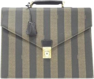 Fendi Pre-owned Handbags, female, Multicolor, Size: ONE SIZE Pre-owned Canvas Handbag