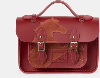 The Cambridge Satchel Company The Year of the Horse Mini - Red with Red Suede Horse