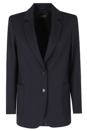 Seventy Blue Single-Breasted Back Vent Polyester-Blend Jacket
