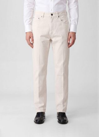 Lardini Jeans straight fit a cinque tasche in denim di cotone