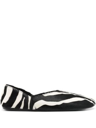 Khaite Jane ballerinas met dierenprint - Zwart