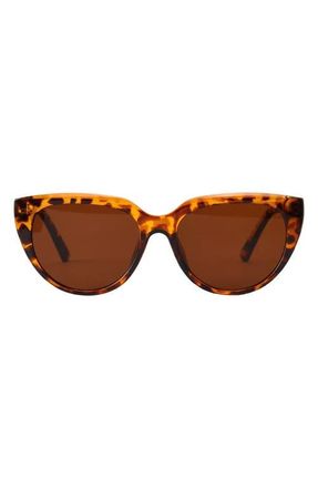 Fifth and Ninth Pepper 56mm Polarized Cat Eye Sunglasses in Torte/Brown at Nordstrom