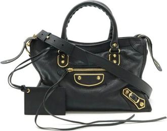 Balenciaga Pre-owned Handbags, female, Black, Size: ONE SIZE Pre-owned Vintage Handbag
