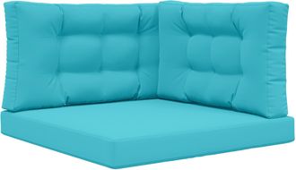 vidaXL Coj&iacute;n Para Sof&aacute; De Exterior Poli&eacute;ster Tuquesa 80 X 80 Cm Vidaxl