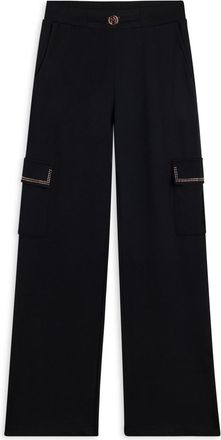 Freddy Pantaloni cargo wide leg in felpa di viscosa