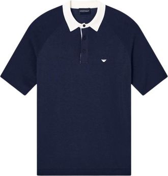 Emporio Armani Pullover - Heren - Polos - Blauw - XL - Tops