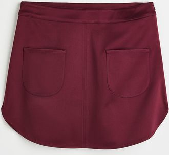 H&M Satinjupe - Red