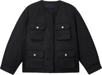 Juun.J Jack met opgestikte zak - Zwart