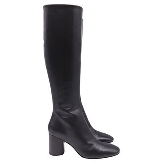 Aeyde Ariana Knee Boots in Black Leather