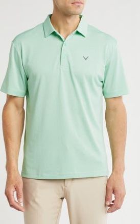 Callaway Ventilated Heathered Golf Polo in Neptune Green Heather at Nordstrom Rack, Size Small