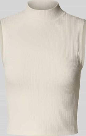 Edited Crop Top mit Stehkragen Modell Kaori in Offwhite, Gr&ouml;&szlig;e 34