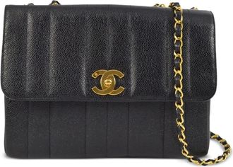 Chanel 1995 CC turn-lock shoulder bag - women - Caviar Leather - One Size - Black