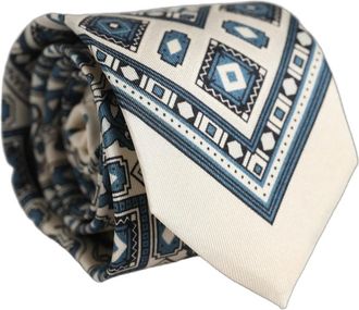 Dolce & Gabbana Stropdas - Heren - Stropdassen - Wit - ONE Size - Accessoires