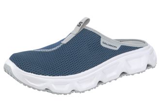 Salomon Badesandale SALOMON REELAX SLIDE 6.0, Herren, Gr. 42,5, blau (rauchblau), Textil, Schuhe Badesandale, Erholungsschuhe