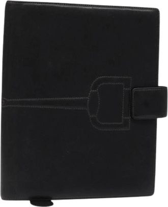 Gucci Pre-owned Note Cover - Dames - Vintage Clutch - Zwart - ONE Size - Leer - Vintage
