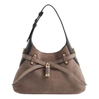 Borbonese Premere Hobo Bag Small - Bags - Mujer - Marr&oacute;n - ONE SIZE