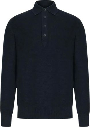 Ermenegildo Zegna Polo de Cachemira - Tops - Hombre - Azul - L