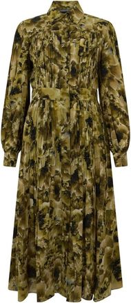Alberta Ferretti Lange Jurk met Bloemendruk - Dames - Shirt Kleedjes - Veelkleurig - S - Kleedjes