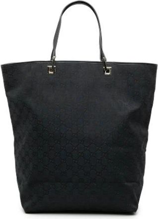 Gucci Pre-owned Tote Bag - Dames - Vintage Shopper - Blauw - ONE Size - Vintage
