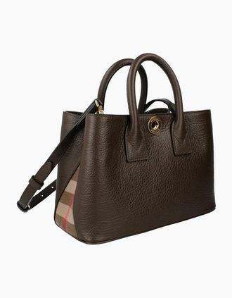 Burberry Womens Burberry Bermondsey Handbag Ebony Brown