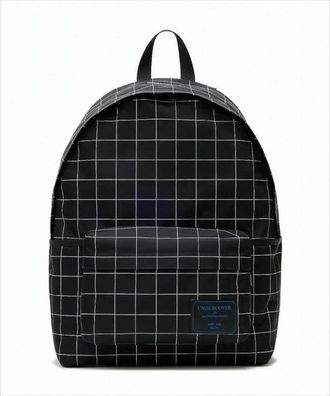 Undercover Grid-Pattern Nylon Backpack With Padded Straps