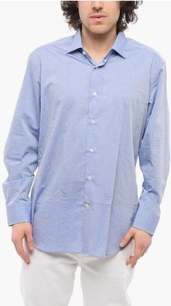 Laboratorio del Carmine Spread Collar Poplin Cotton Shirt size 42