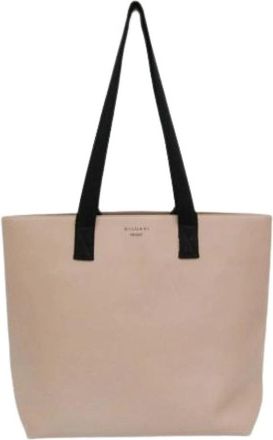 Bulgari Pre-owned BB Fragment Frgmt &times; Fujiwara Tote Bag - unisex - Vintage Shopper - Roze - ONE Size - Leer - Vintage
