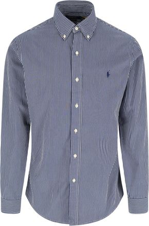 Polo Ralph Lauren Blue Striped Cotton Casual Shirt