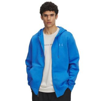 Under Armour Mens Essential Fleece Full-Zip Hoodie - Blue Atlantis/Blue Atlantis Size 3XL