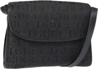 Gucci Pre-owned Cross Body Bags, female, Black, Size: ONE SIZE Pre-owned Nylon Cross Body Bag