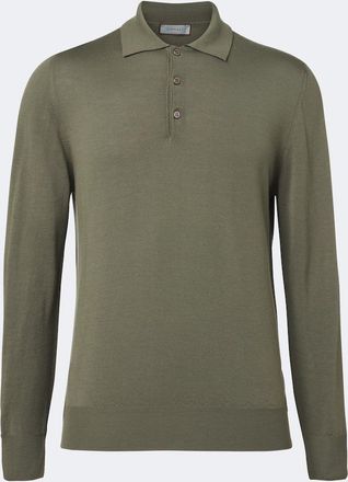 Canali Virgin wool polo sweater