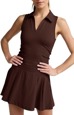 Beyond Yoga Sport Active Polo Tank in Iced Mocha at Nordstrom, Size X-Small