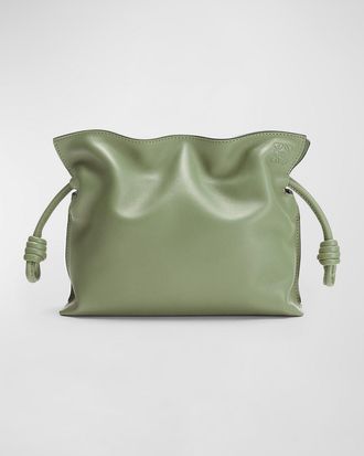 Loewe Flamenco Mini Clutch Bag in Napa Leather with Blind Embossed Anagram