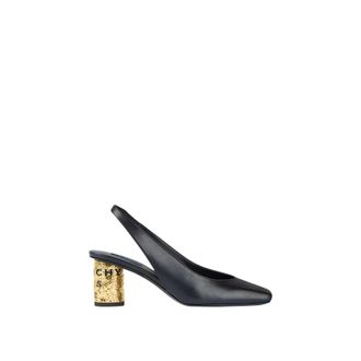 Givenchy Schoenen, Dames, Zwart, 37 EU, Leer, Tape Slingbacks