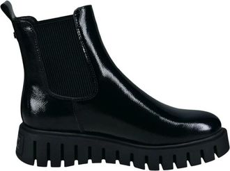 Bagatt Schoenen, Dames, Zwart, 39 EU, Leer, Chelsea enkellaarsjes