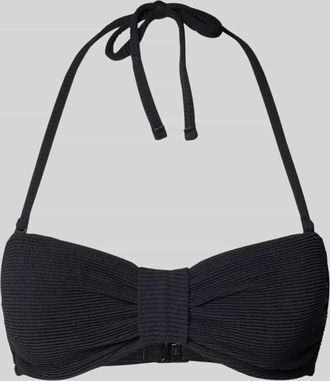 Jake*s Casual Bikini-Oberteil in Bandeau-Form mit Strukturmuster in Pink, Gr&ouml;&szlig;e XS