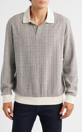 BOSS Sota Long Sleeve Polo Sweater in Open White at Nordstrom Rack, Size Xx-Large