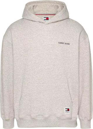 Tommy Jeans TJM Relaxed Classic Hoodie - Heren - Hoodies - Grijs - S - Katoen - Hoodies & sweatvesten