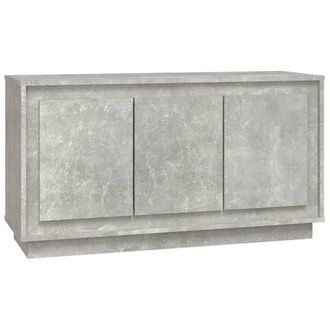 Berkfield Home Sideboard Concrete Grey 102x35x55 cm Engineered Wood | Size: 102 x 35 x 55 cm