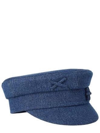 Ruslan Baginskiy Blue Solid Bakerboy Hat