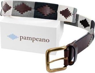 Pampeano Roca Belt in Brown/navy/grey/white at Nordstrom, Size 38