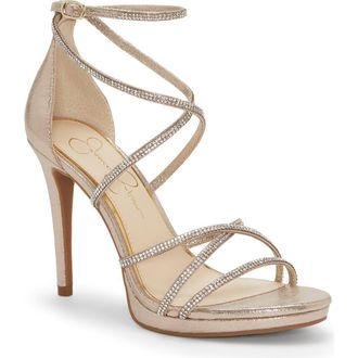 Jessica Simpson Jaeya Sandal in Gold 02 at Nordstrom, Size 7.5