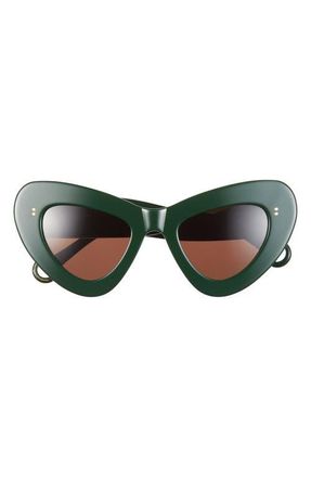 J.W.Anderson Butterfly Sunglasses in Forest Green at Nordstrom