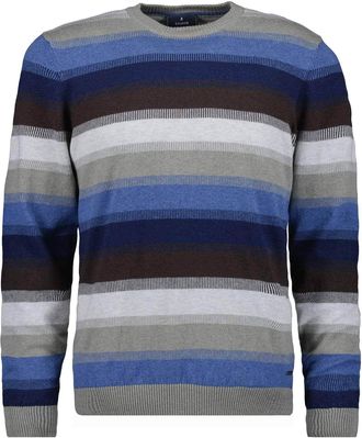 Ragman Rundhalspullover RAGMAN, Herren, Gr. 52, grau (taupe, 850), Strick, 95% Baumwolle 5% Cashmere, ohne Ausschnitt, Pullover Rundhalspullover