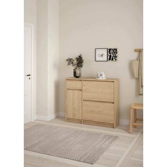 Dmora Dmora - Zapatero Maxime, Zapatero, Armario De Entrada Multiusos, Zapatero, 109x32 H93 Cm, Roble